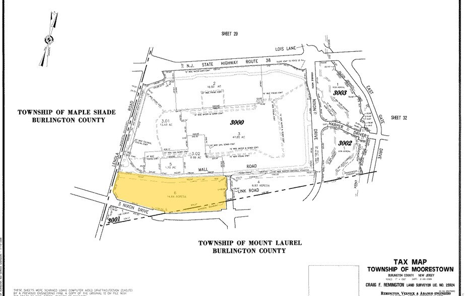 105 Mall Link Rd, Mount Laurel, NJ à louer - Plan cadastral – Image 2 sur 2