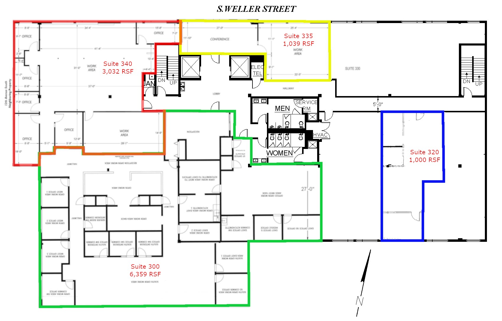 1225 S Weller St, Seattle, WA à louer Plan d’étage– Image 1 sur 3