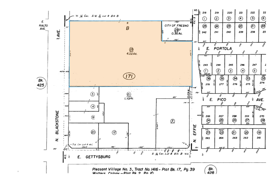 4672 N Blackstone Ave, Fresno, CA à vendre - Plan cadastral – Image 2 sur 2