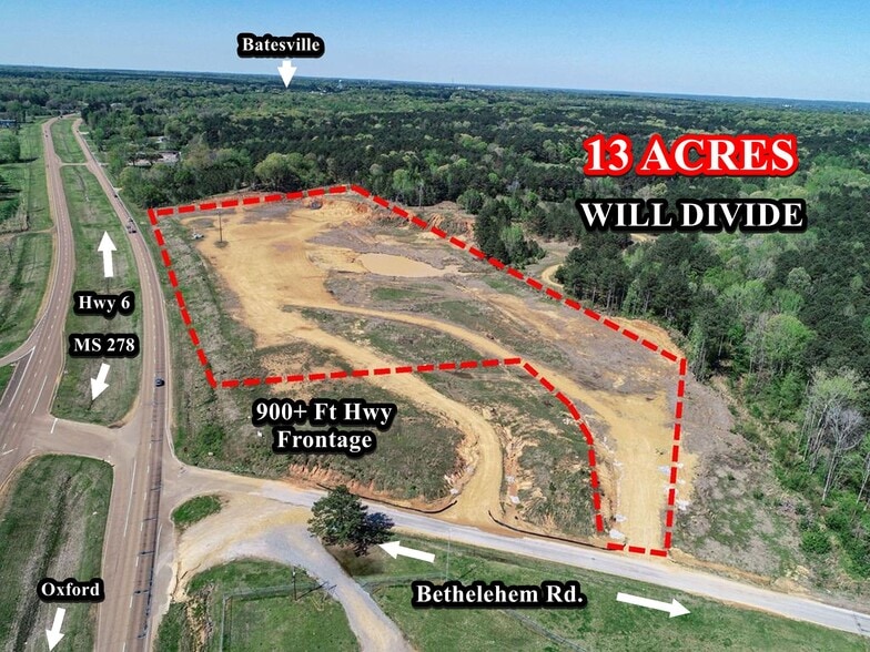 20731 Highway 6 E, Batesville, MS à vendre - Aérien – Image 1 sur 24
