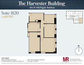 180 N Michigan Ave, Chicago, IL à louer Plan d’étage– Image 1 sur 7