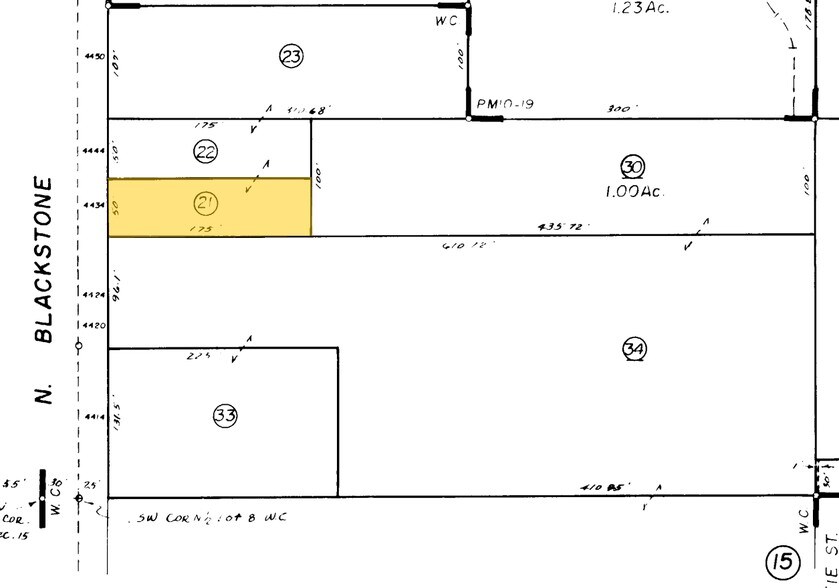 4434 N Blackstone Ave, Fresno, CA à vendre - Plan cadastral – Image 2 sur 28