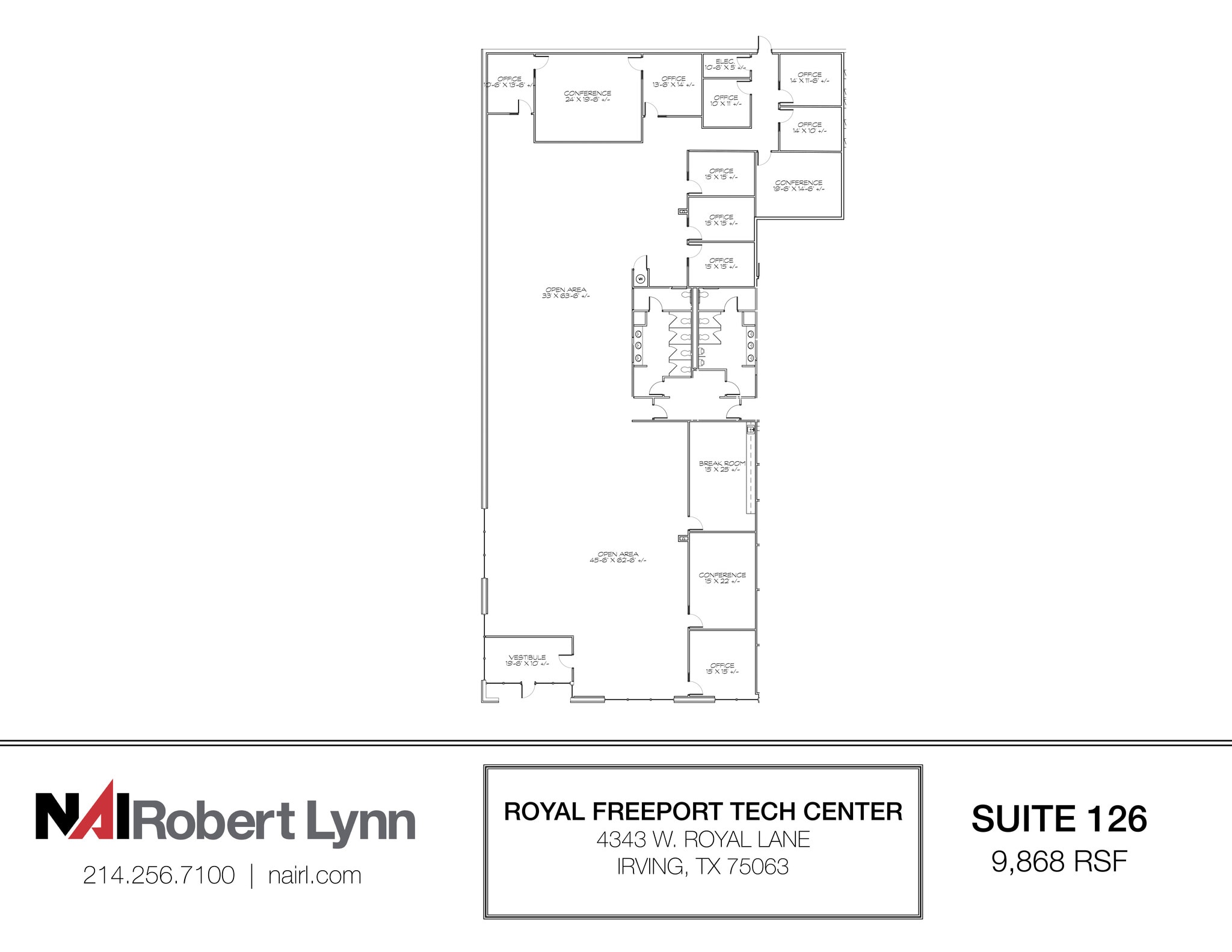 4343 W Royal Ln, Irving, TX à louer Plan d’étage– Image 1 sur 27