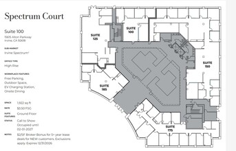 15635 Alton Pky, Irvine, CA à louer Plan d’étage– Image 1 sur 1