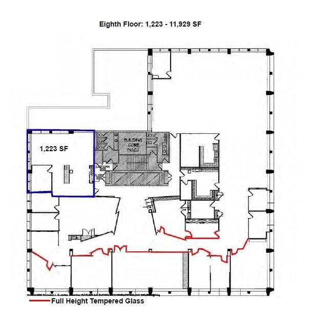 1990 M St NW, Washington, DC à louer Plan d’étage– Image 1 sur 1