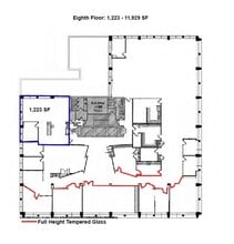 1990 M St NW, Washington, DC à louer Plan d’étage– Image 1 sur 1