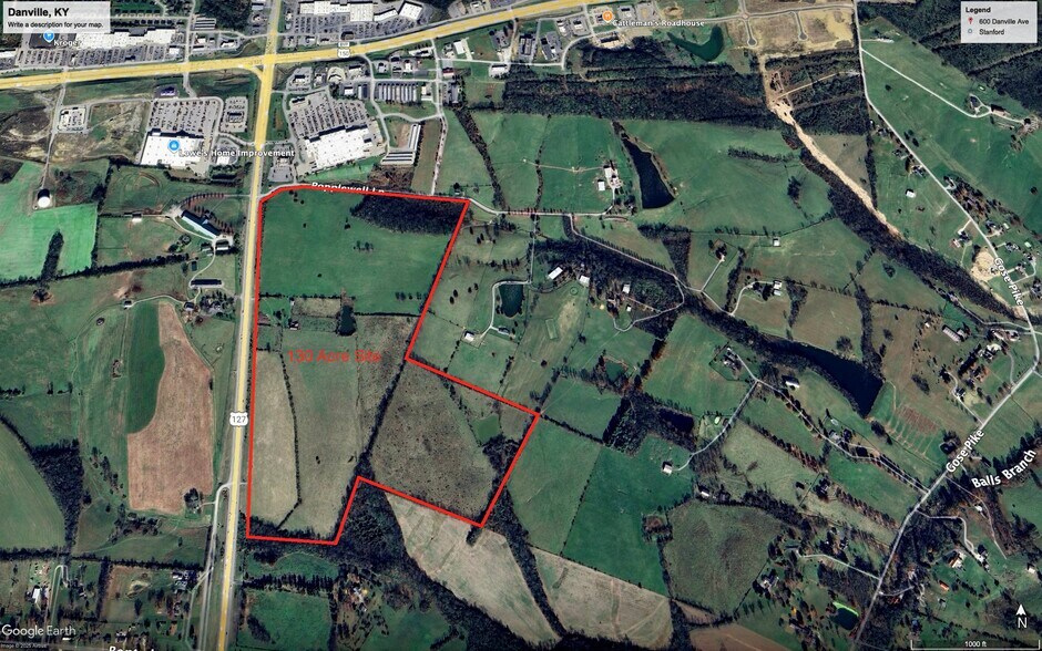 Hwy 127 & 150 Bypass, Danville, KY à vendre - Aérien – Image 2 sur 3