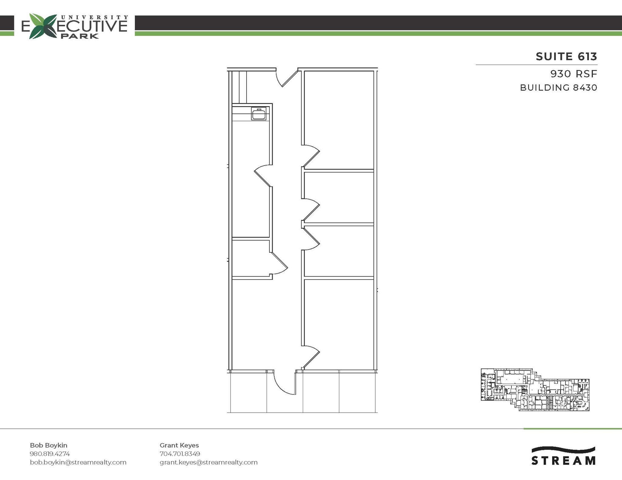 301 McCullough Dr, Charlotte, NC à louer Plan d’étage– Image 1 sur 1