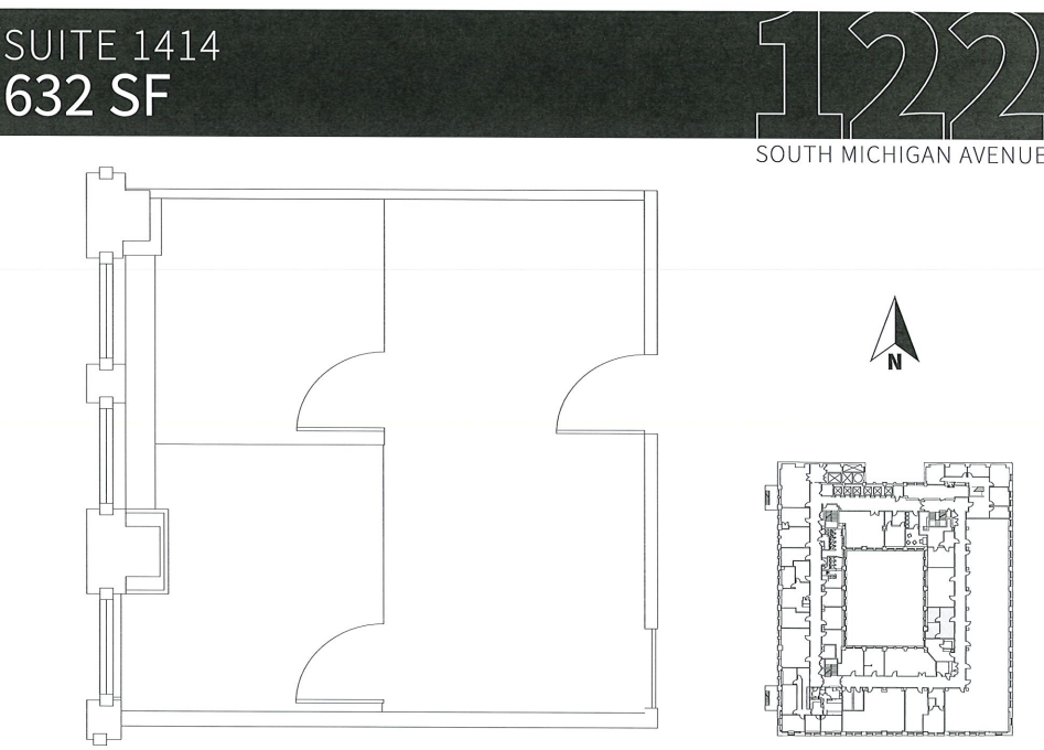 122 S Michigan Ave, Chicago, IL à louer Plan d’étage– Image 1 sur 1