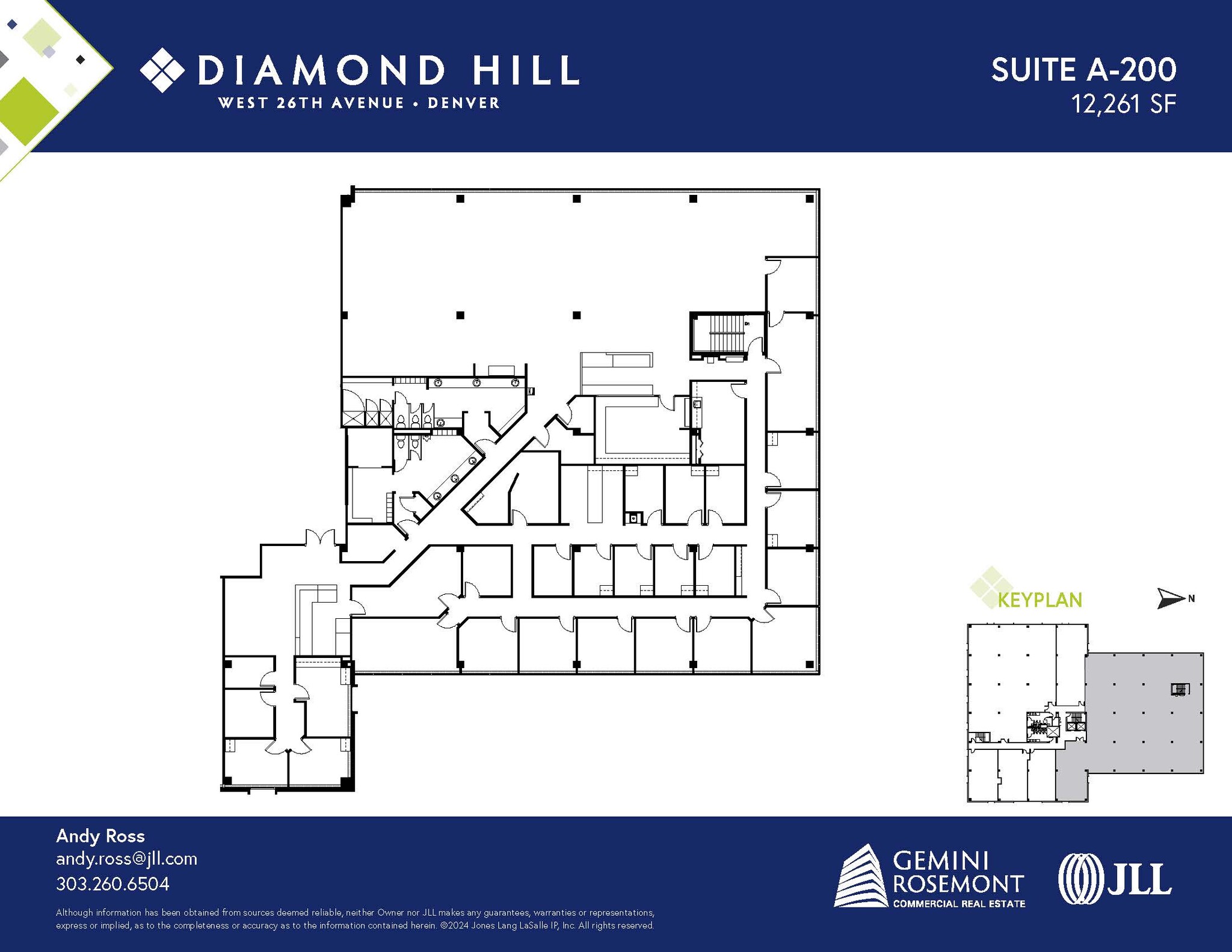 2490 W 26th Ave, Denver, CO à louer Plan d’étage– Image 1 sur 2