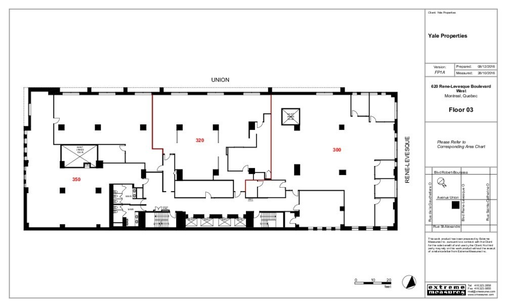 620 Boul René Lévesque O, Montréal, QC à louer Plan d’étage– Image 1 sur 1