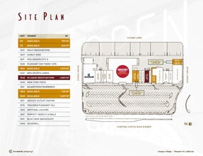 1601-1699 Contra Costa Blvd, Pleasant Hill, CA à louer Plan de site– Image 1 sur 1