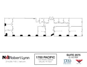 1700 Pacific Ave, Dallas, TX à louer Plan d’étage– Image 1 sur 2