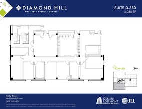 2490 W 26th Ave, Denver, CO à louer Plan d’étage– Image 1 sur 2