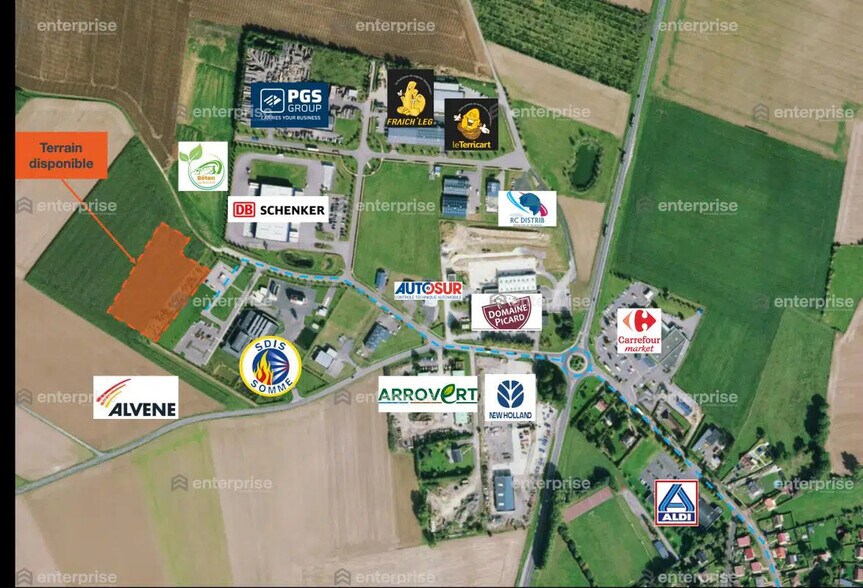 Terrain dans Villers-Bocage à vendre - Photo de l’immeuble – Image 2 sur 2