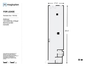 6068 No 3 Rd, Richmond, BC à louer Plan d’étage– Image 2 sur 10
