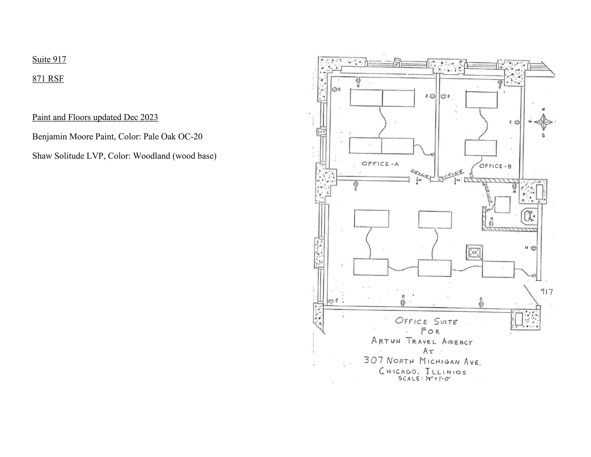 307 N Michigan Ave, Chicago, IL à louer Plan de site– Image 1 sur 1
