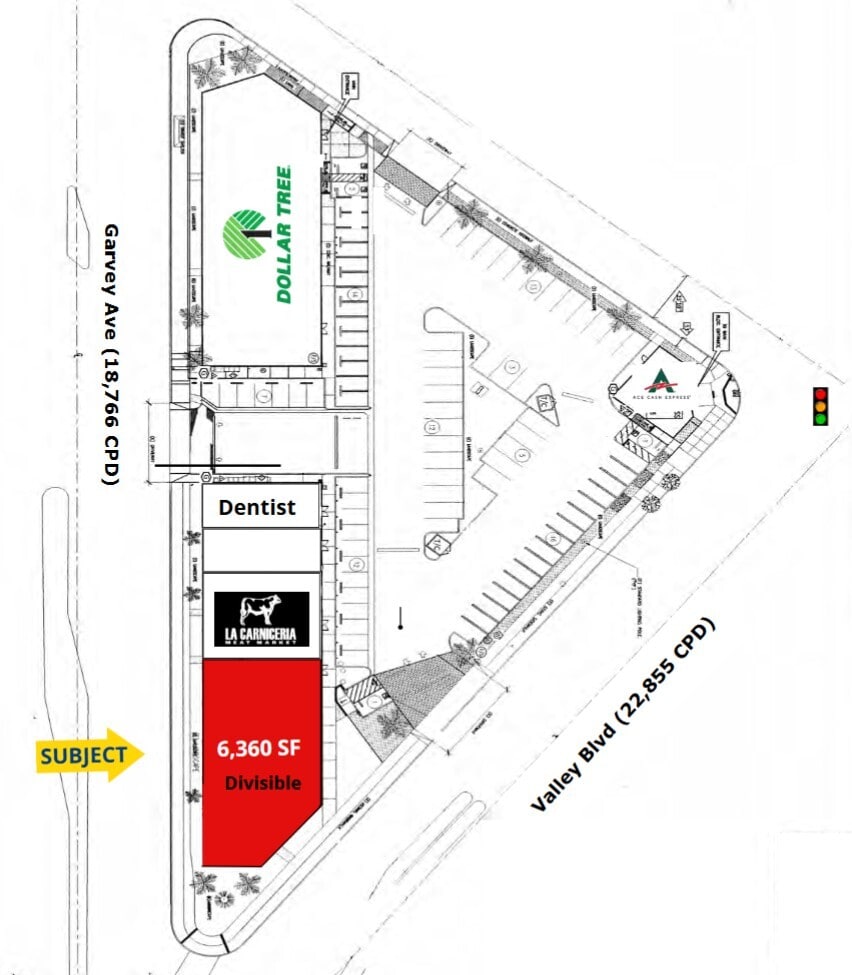 11906 Valley Blvd, El Monte, CA à louer Plan d’étage– Image 1 sur 1