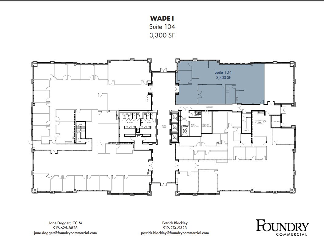 5440 Wade Park Blvd, Raleigh, NC à louer Plan d’étage– Image 1 sur 1