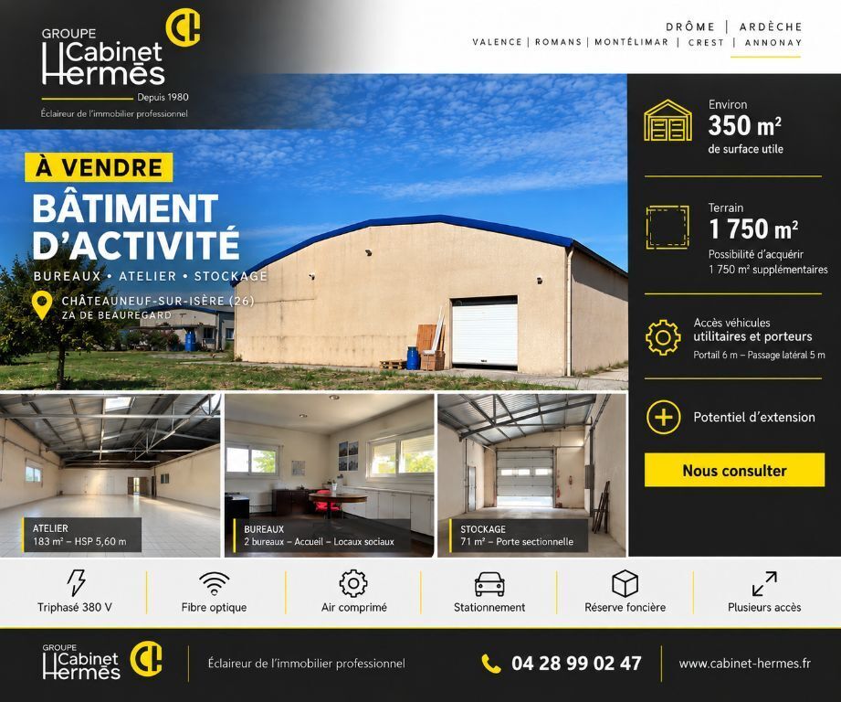 110 Rue Phénix, Châteauneuf-sur-Isère à vendre Photo de l’immeuble– Image 1 sur 3