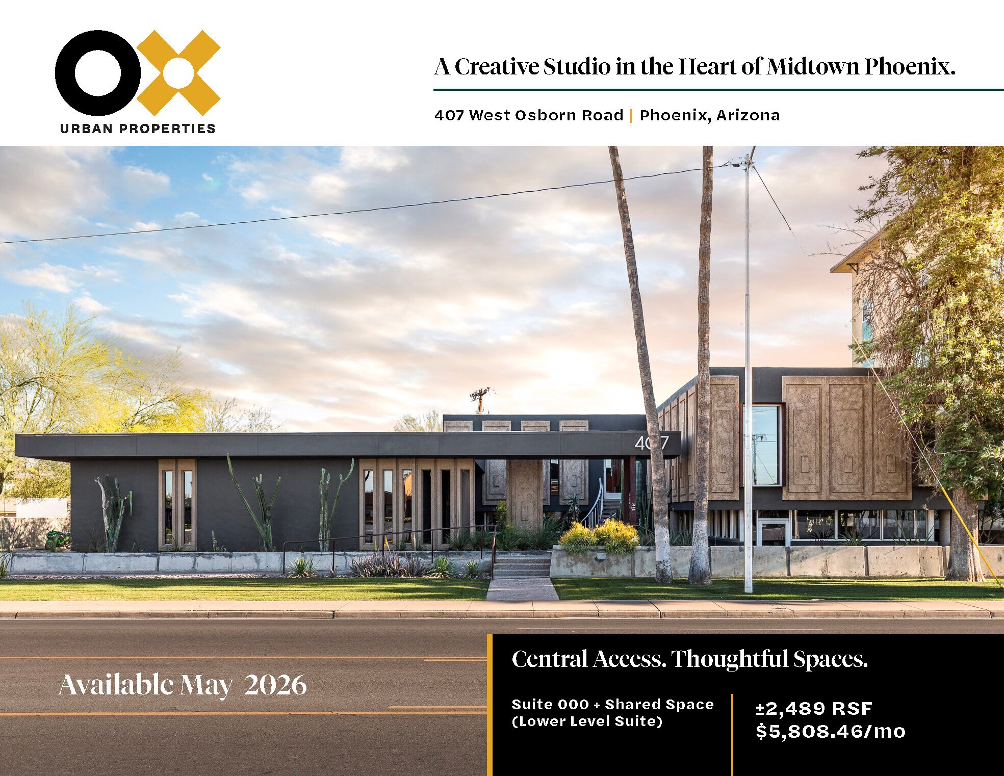 407 W Osborn Rd, Phoenix, AZ à louer Photo de l’immeuble– Image 1 sur 23