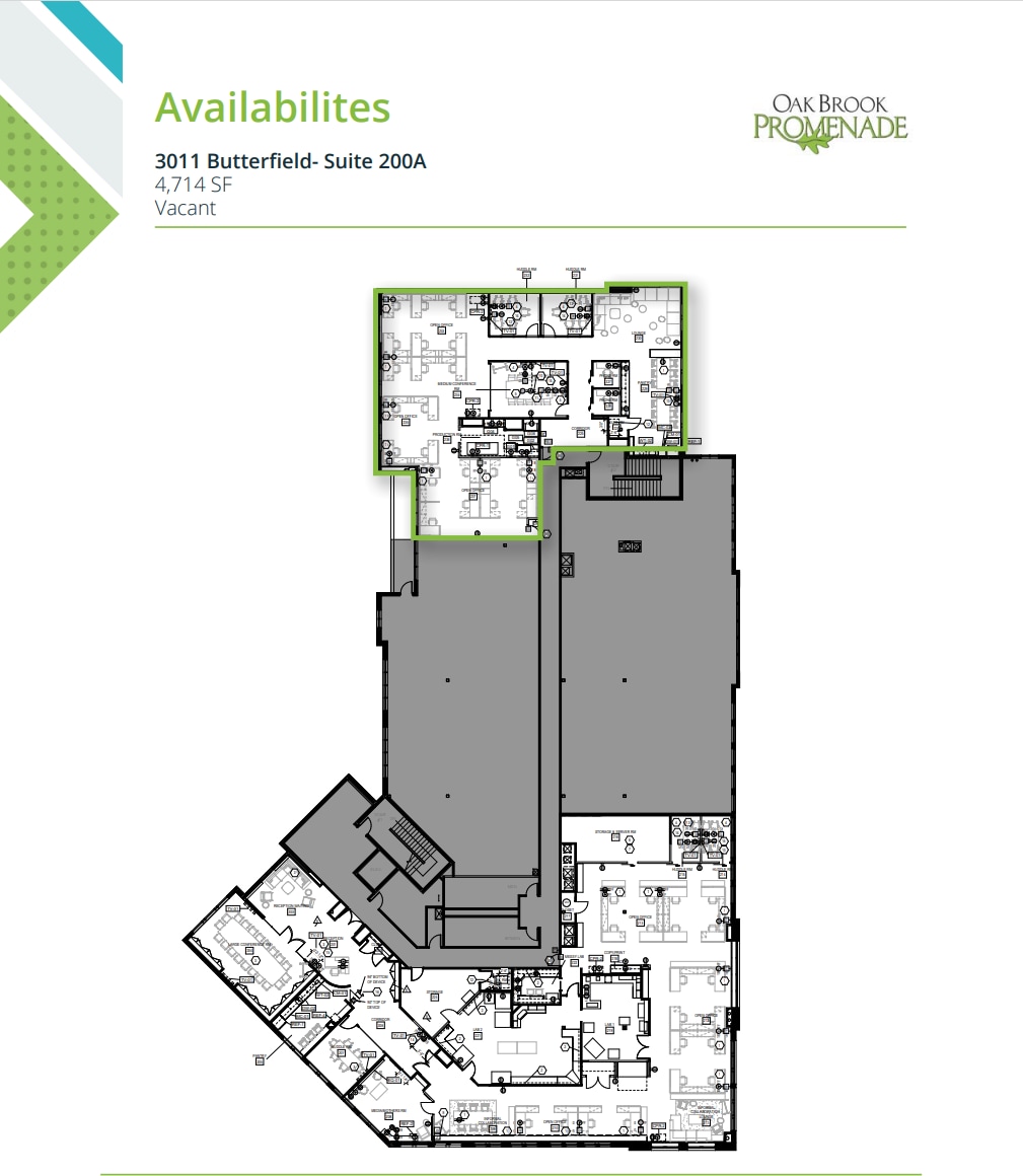 3051 Butterfield Rd, Oak Brook, IL à louer Plan d’étage– Image 1 sur 1