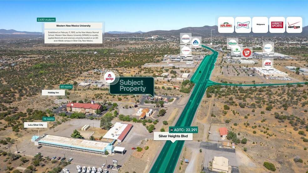 2289 E Superior St, Silver City, NM à vendre - Aérien – Image 3 sur 3