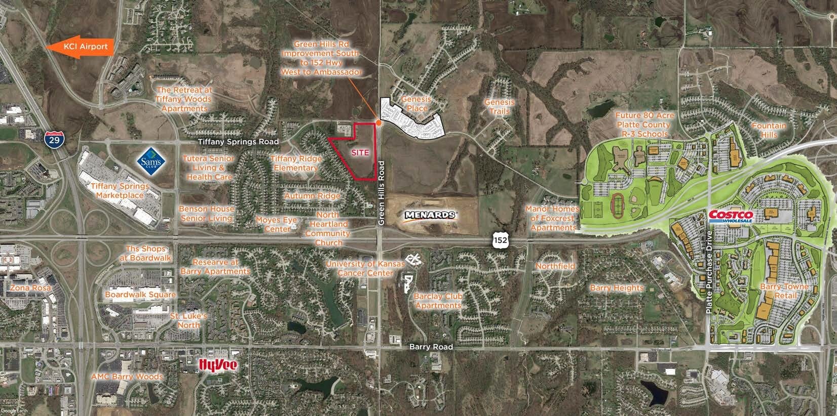 SWC Green Hills Road & Tiffany Springs Rd, Kansas City, MO à vendre Photo principale– Image 1 sur 5