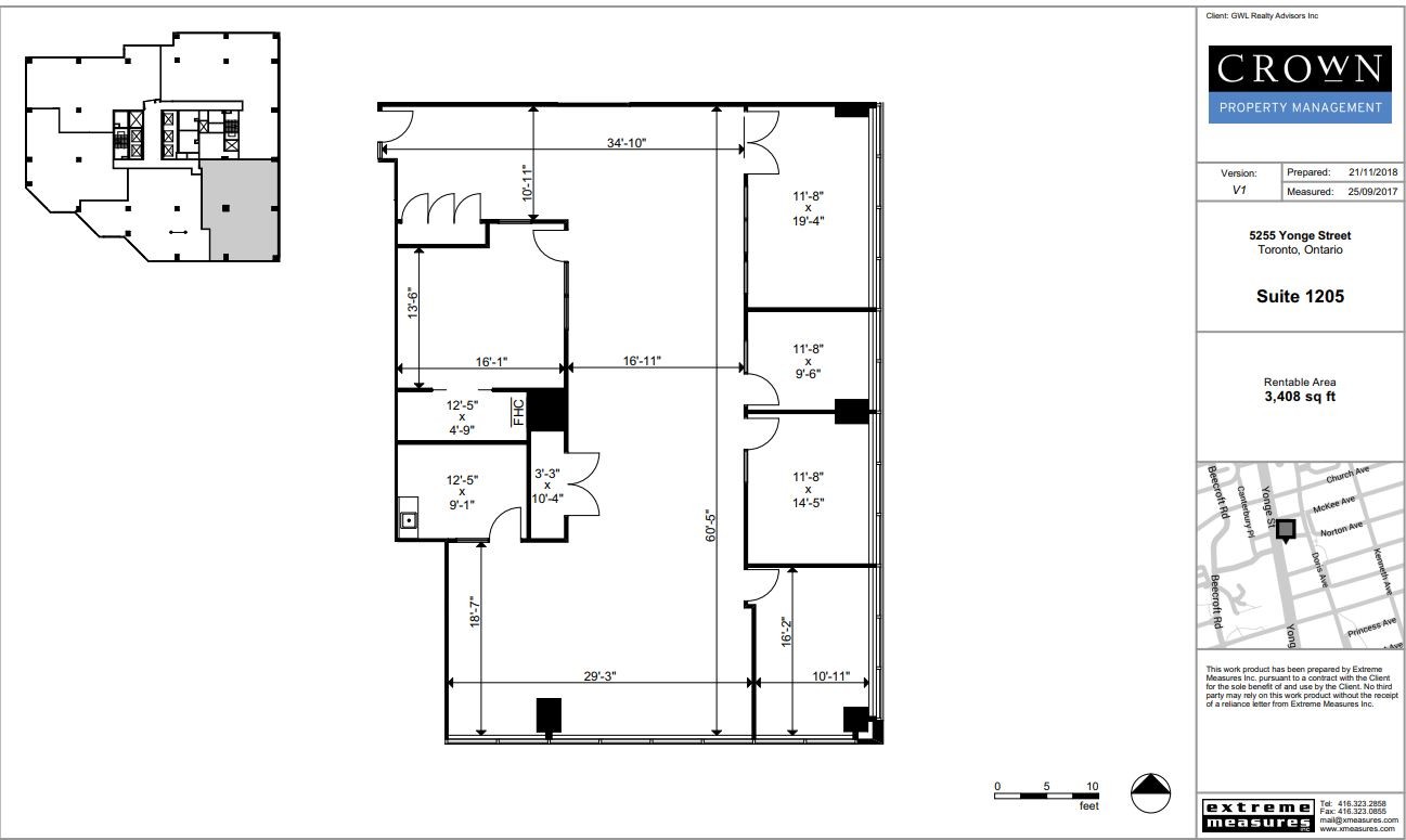 5255 Yonge St, Toronto, ON à louer Plan d’étage– Image 1 sur 1