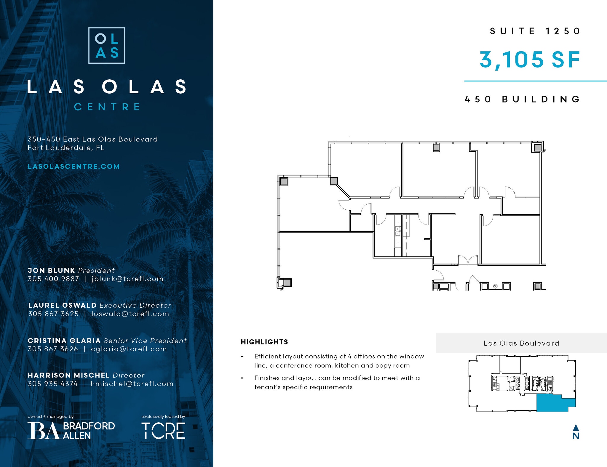 450 E Las Olas Blvd, Fort Lauderdale, FL à louer Plan d’étage– Image 1 sur 1
