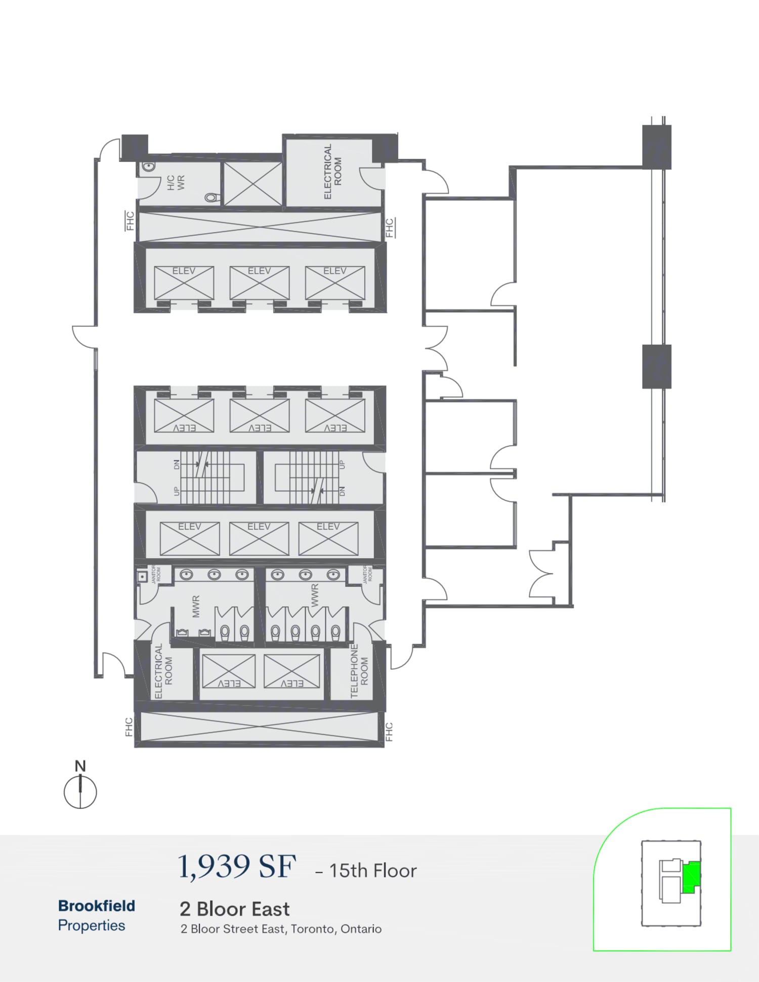 2 Bloor St E, Toronto, ON à louer Plan d’étage– Image 1 sur 1