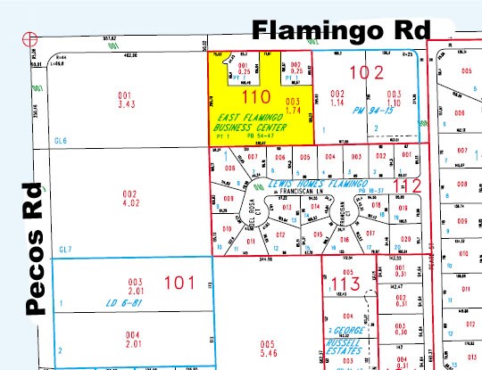 3505 E Flamingo Rd, Las Vegas, NV à louer - Plan cadastral – Image 2 sur 37