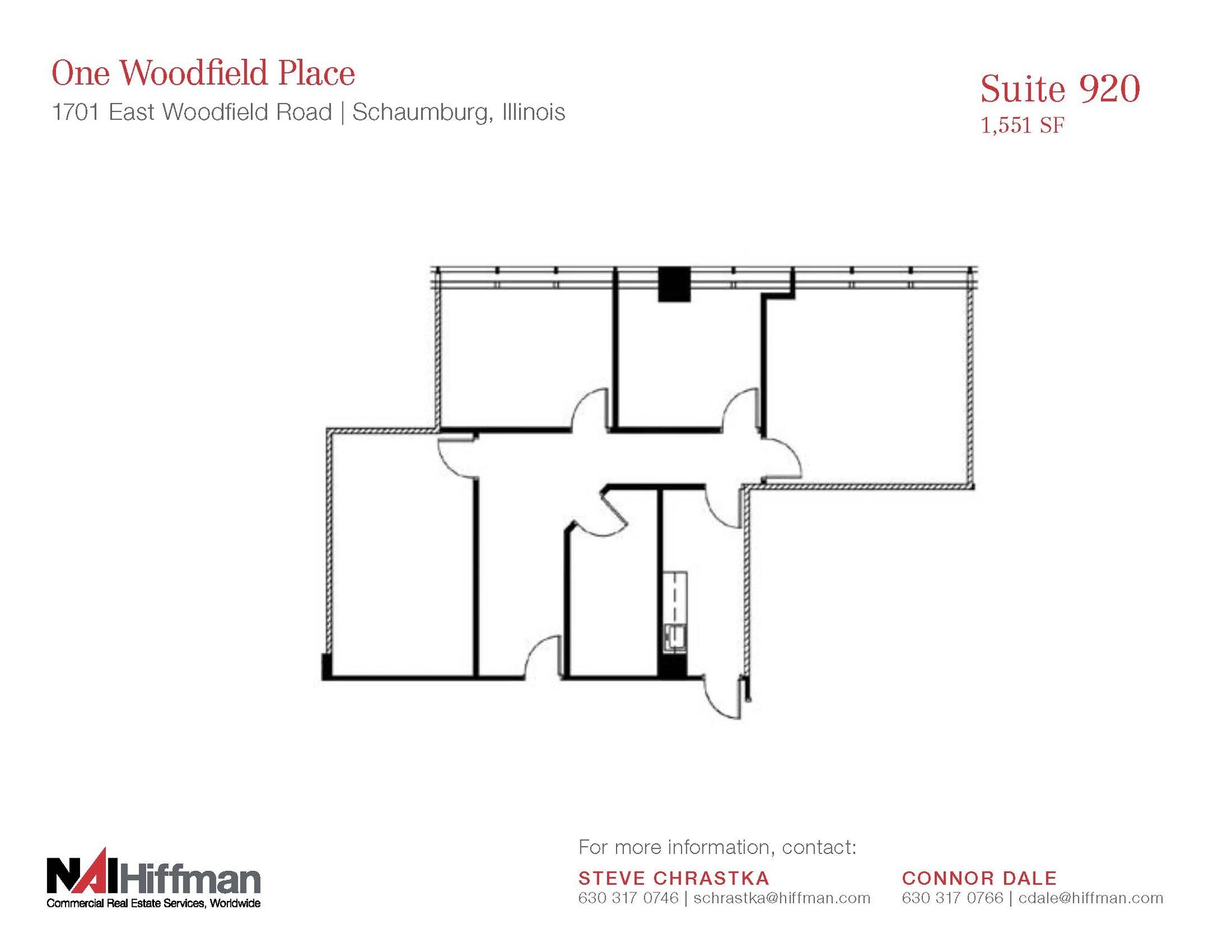 1701 E Woodfield Rd, Schaumburg, IL à louer Plan d’étage– Image 1 sur 1