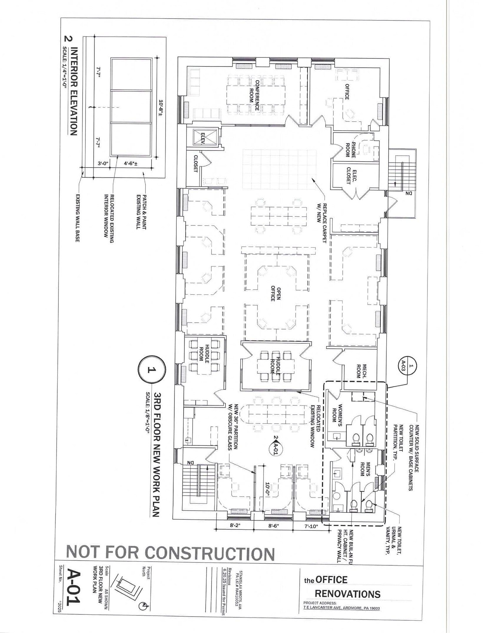 7 E Lancaster Ave, Ardmore, PA à louer Plan d’étage– Image 1 sur 6