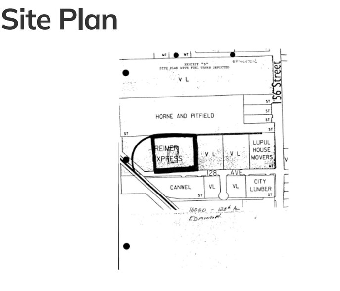 16060 128th Ave NW, Edmonton, AB à louer - Plan de site – Image 3 sur 3