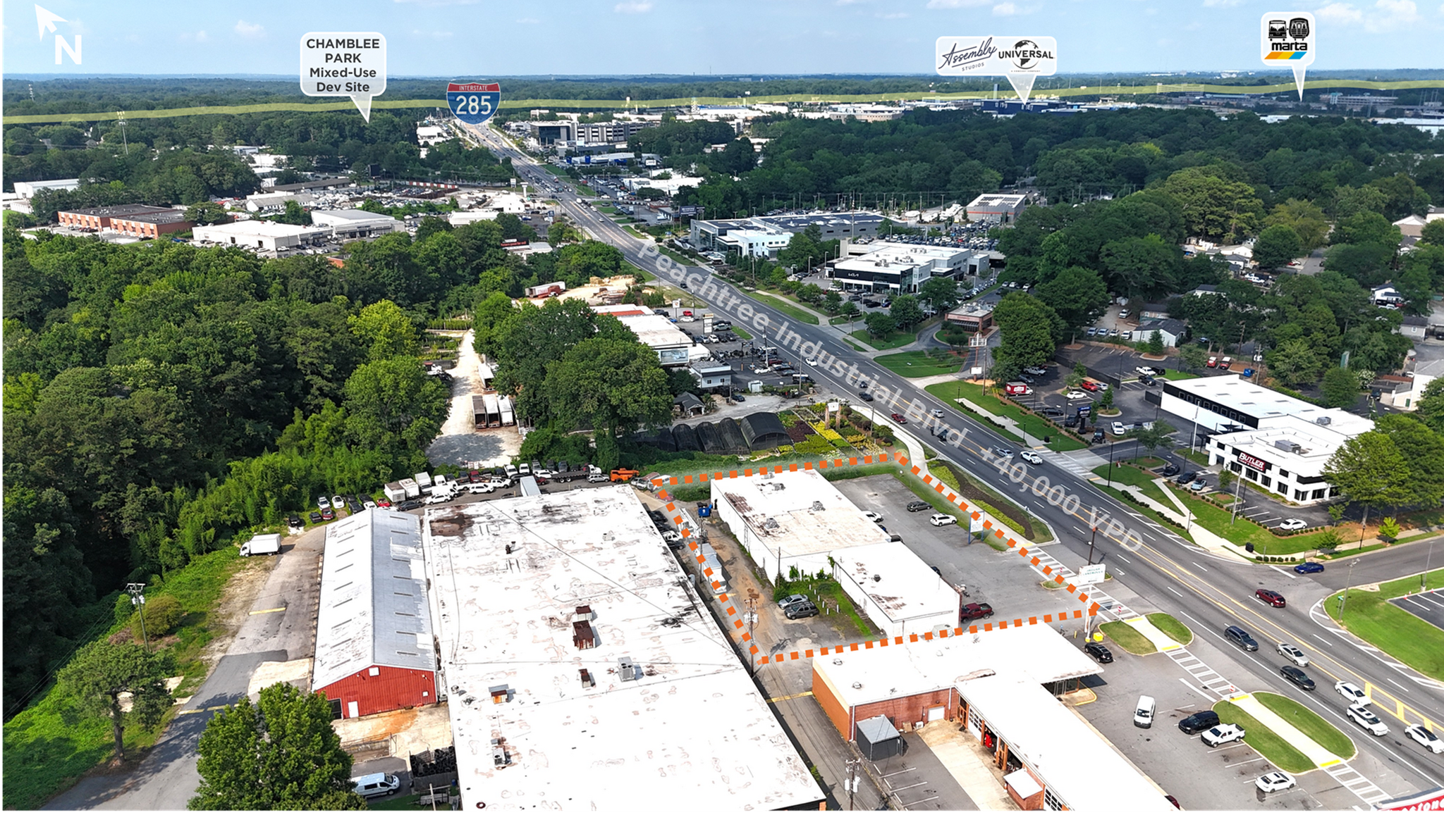 5588-5596 Peachtree Industrial Blvd, Chamblee, GA à vendre Photo principale– Image 1 sur 7