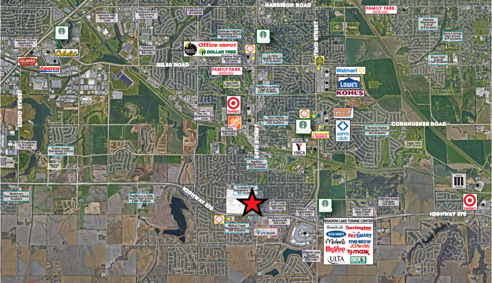 Lot 74-85, Papillion, NE à vendre - Aérien – Image 1 sur 3
