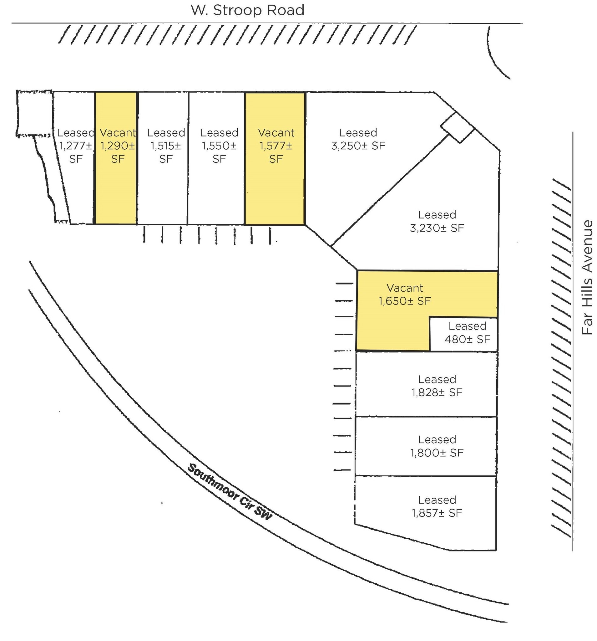 4001-4027 Far Hills Ave, Dayton, OH à louer Plan d’étage– Image 1 sur 1