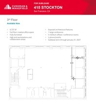401-415 Stockton St, San Francisco, CA à louer Plan d’étage– Image 1 sur 1