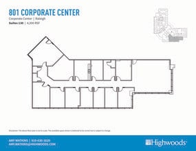 701 Corporate Center Dr, Raleigh, NC à louer Plan d’étage– Image 1 sur 1