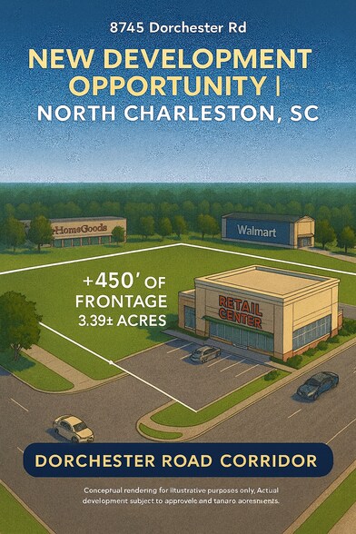 8745 Dorchester Road, North Charleston, SC à vendre - Photo de l’immeuble – Image 3 sur 4