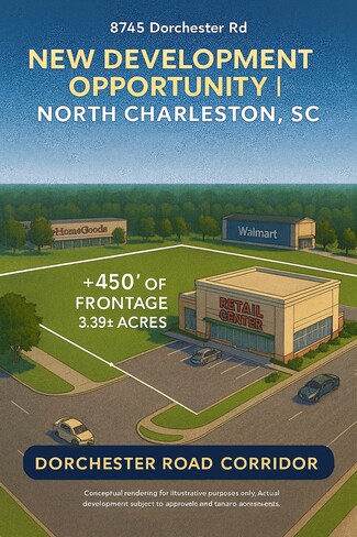Plus de détails pour 8745 Dorchester Road, North Charleston, SC - Terrain à vendre
