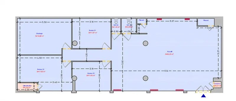 Local commercial dans Paris à louer - Plan d’étage – Image 2 sur 5