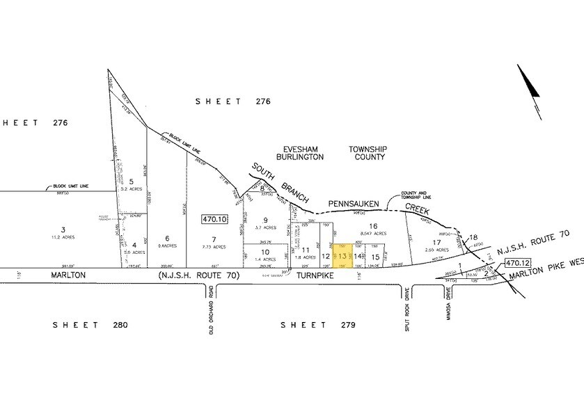 2080 Marlton Pike E, Cherry Hill, NJ à louer - Plan cadastral – Image 2 sur 5