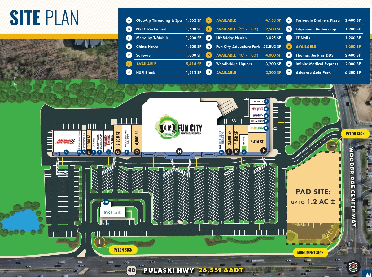 Woodbridge Center Way, Edgewood, MD à louer Plan de site– Image 1 sur 1