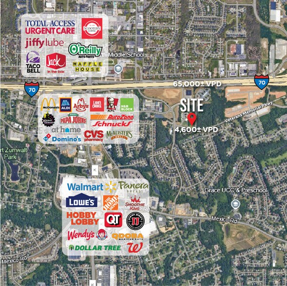 8345 Veterans Memorial Pky, O'Fallon, MO à vendre - Aérien – Image 3 sur 4