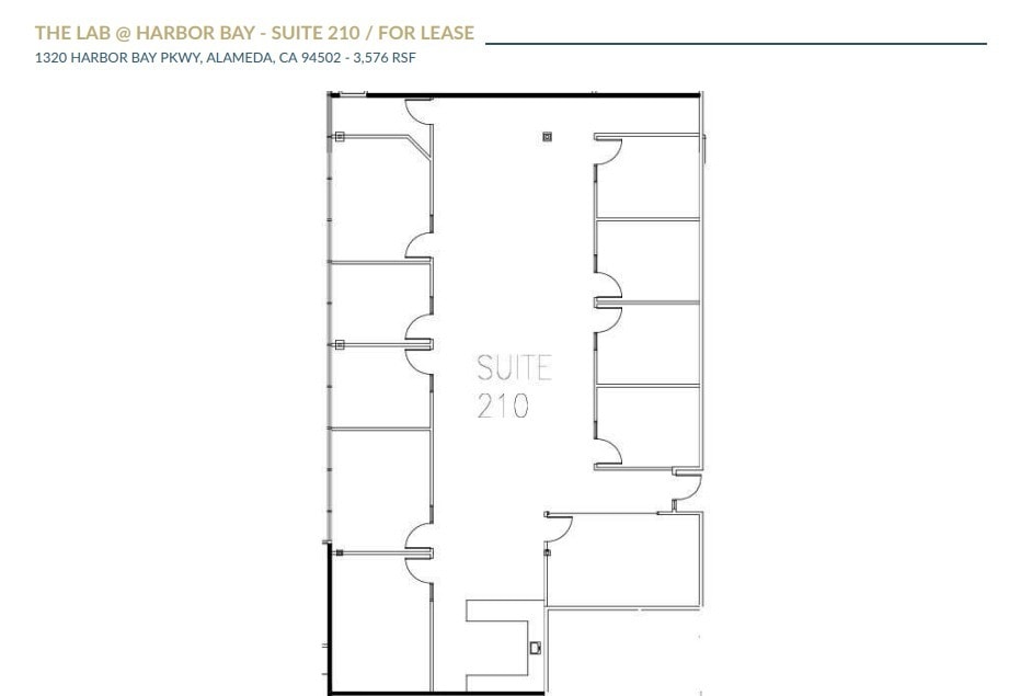 1310-1430 Harbor Bay Pky, Alameda, CA à louer Plan d’étage– Image 1 sur 1