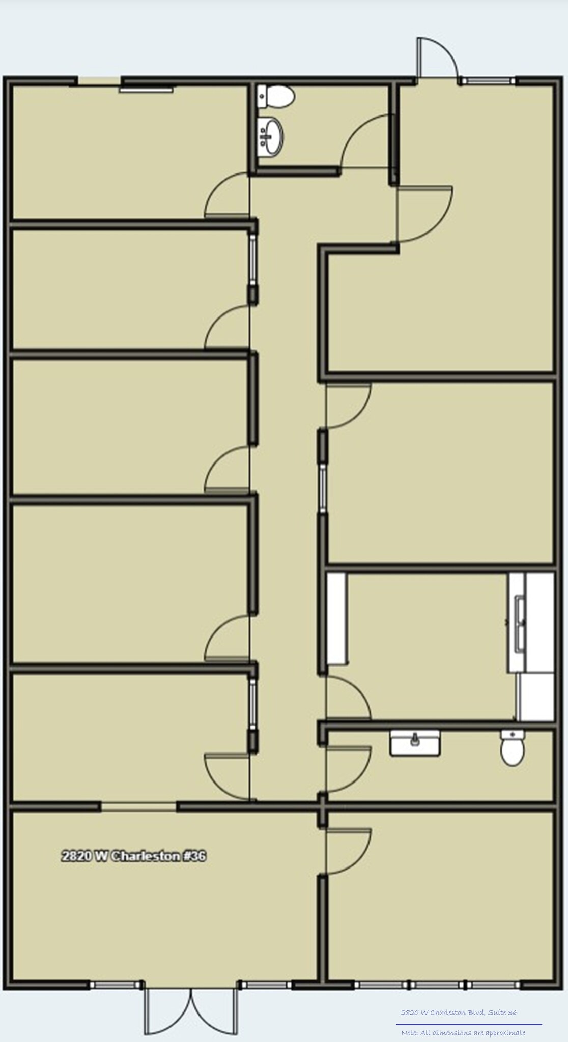 2810 W Charleston Blvd, Las Vegas, NV à louer Plan d’étage– Image 1 sur 17