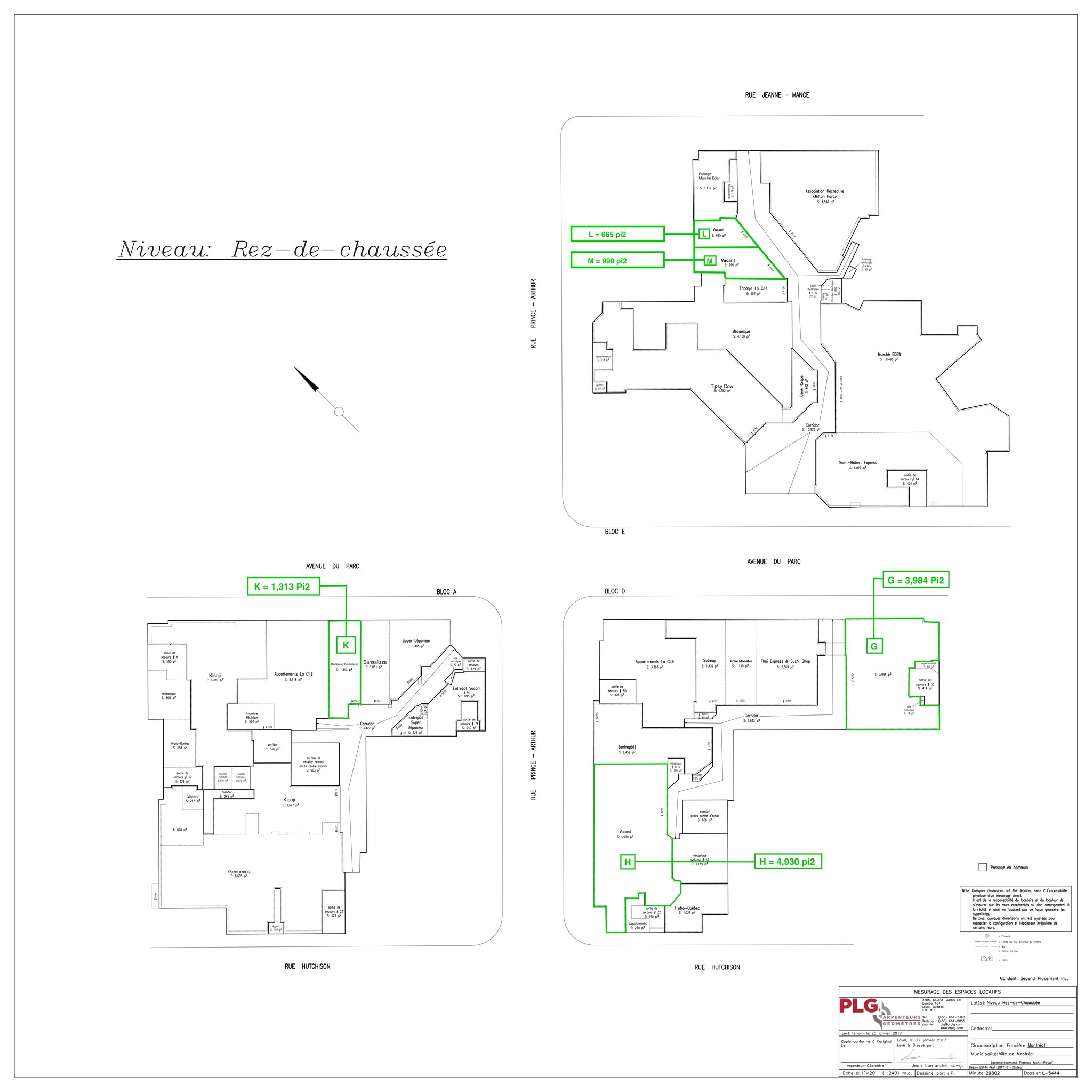 350 Rue Prince-Arthur O, Montréal, QC à louer Plan de site– Image 1 sur 1