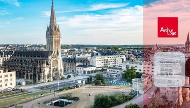 Caen - VUE AÉRIENNE vue de carte